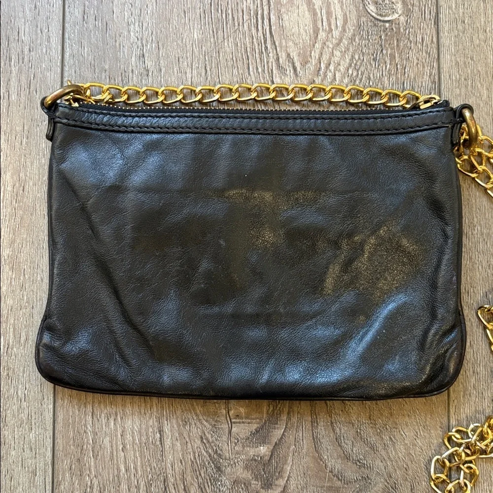 00’s Marc by Marc Jacobs Totally Turnlock Percy Crossbody Black Leather Mini Bag